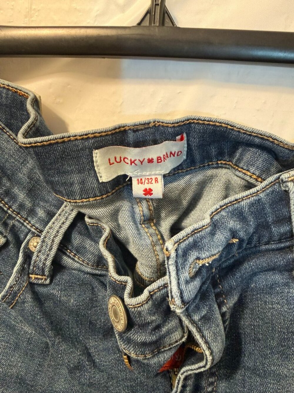 Lucky Brand Blue Skinny Jeans Size 14/32R - Picture 2 of 3